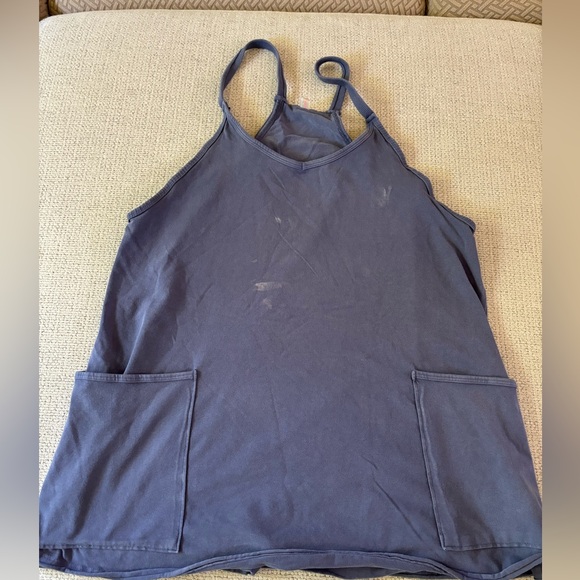 Free People Hot Shot Mini Dress Blue Indigo SMALL - Picture 4 of 5